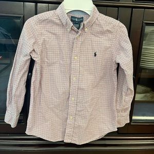 Ralph Lauren boys button down. Size 7.